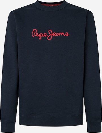 Sweat-shirt 'New Joe' Pepe Jeans en bleu : devant
