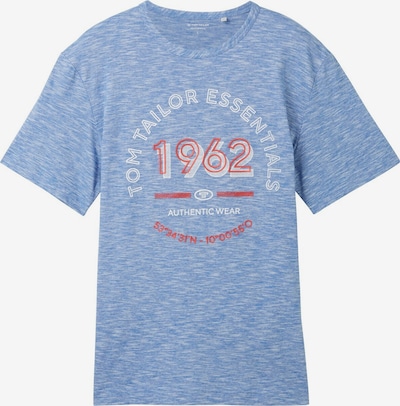 TOM TAILOR T-Shirt in blau / hellrot / weiß, Produktansicht