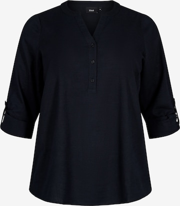 Zizzi - Blusa 'CANANNA' em preto: frente