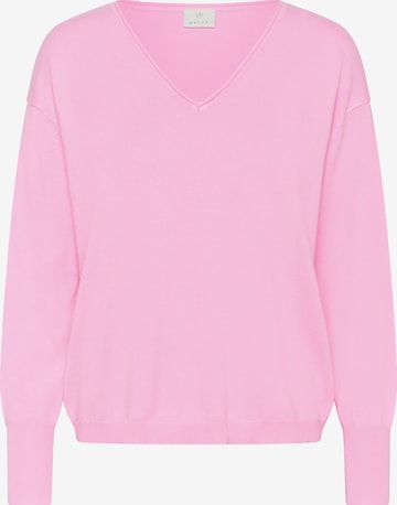 Kaffe Sweter 'KALizza Mai' w kolorze różowy: przód