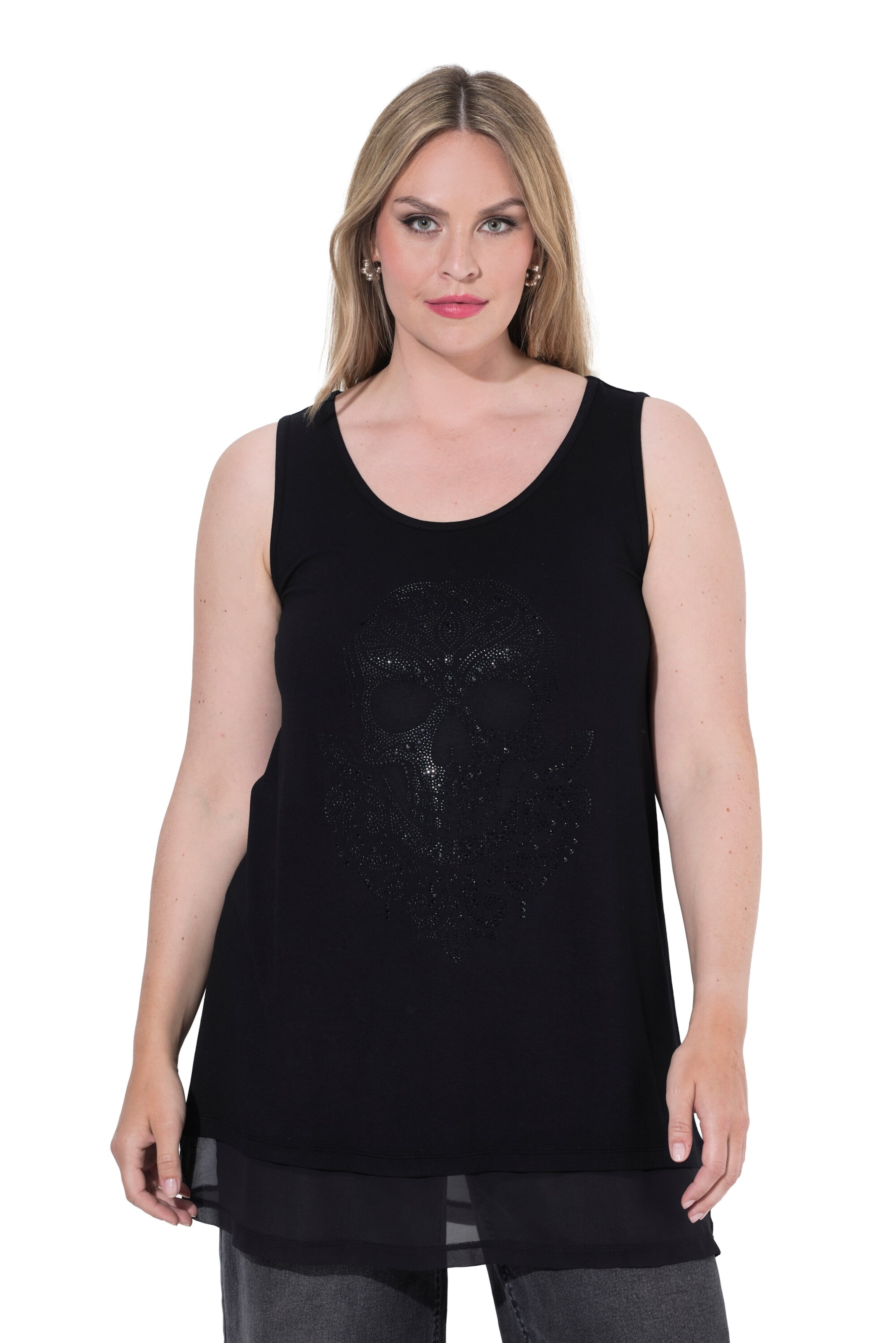 MIAMODA Top in Black: front