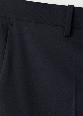 MANGO MAN Slim fit Pleated Pants 'Milan' in Blue