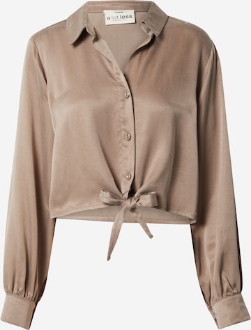 A LOT LESS Blouse 'Betty' in Brown: front