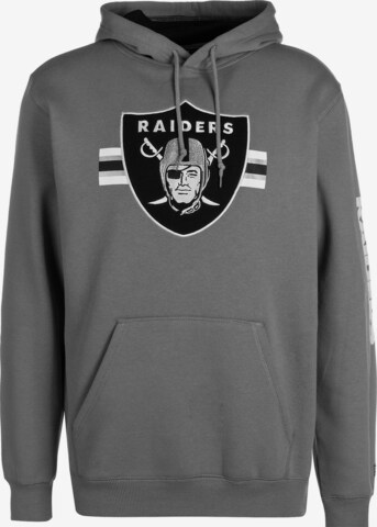 NEW ERA Sportsweatshirt ' Las Vegas Raiders' in Grijs: voorkant