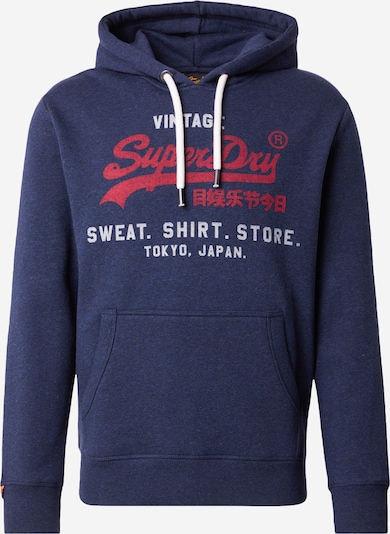 Superdry Collegepaita 'Heritage' värissä marine / meleerattu harmaa / karmiininpunaine, Tuotenäkymä