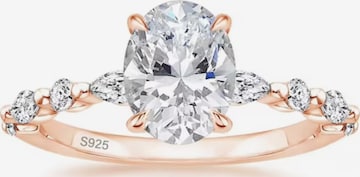 ROUGEMONT Jewellery Ring 'Funkelnder Moissanit Damen Ring' in Gold: front