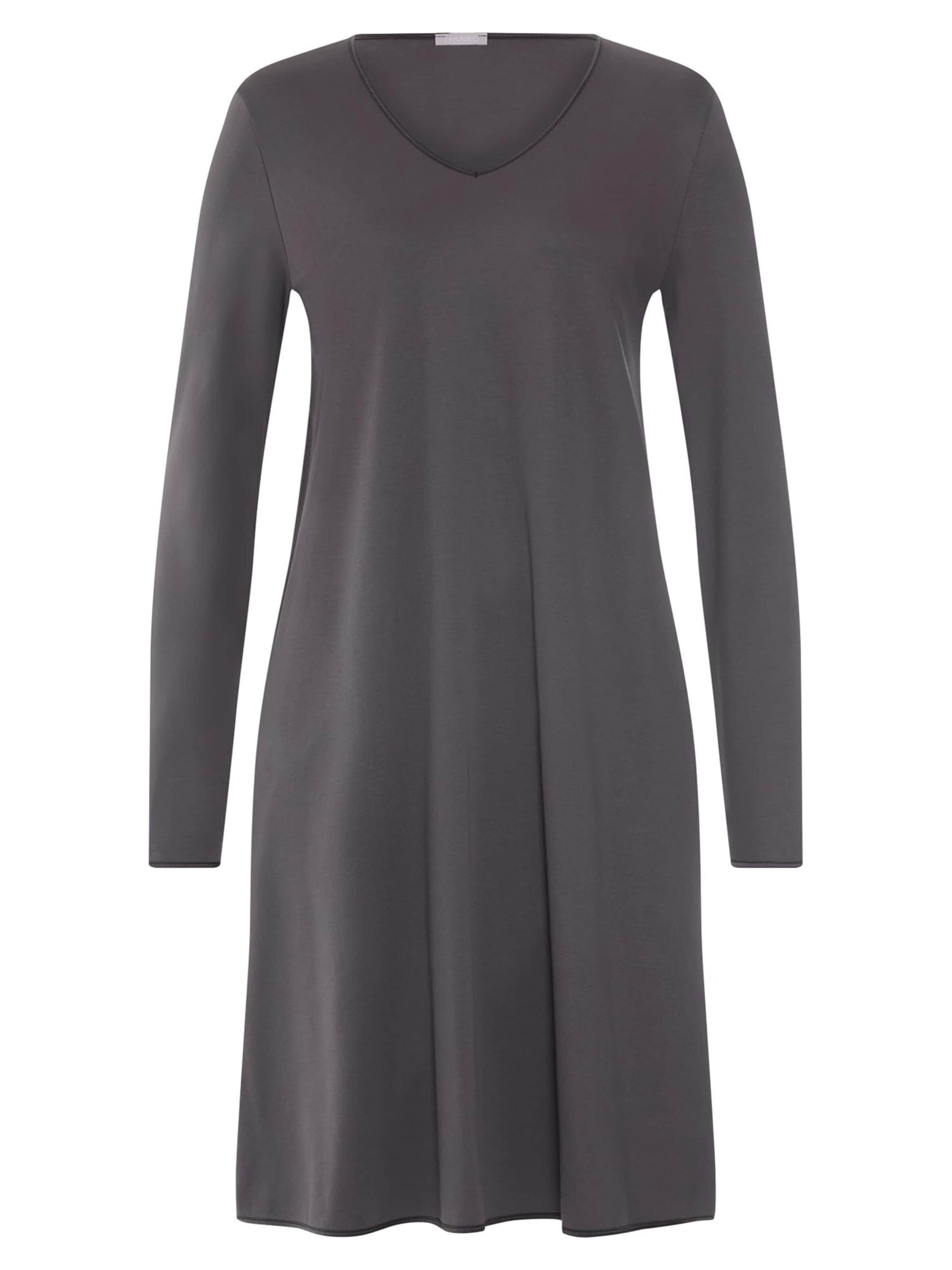 Hanro Nachthemd 'Cotton Silk' in Grijs: voorkant