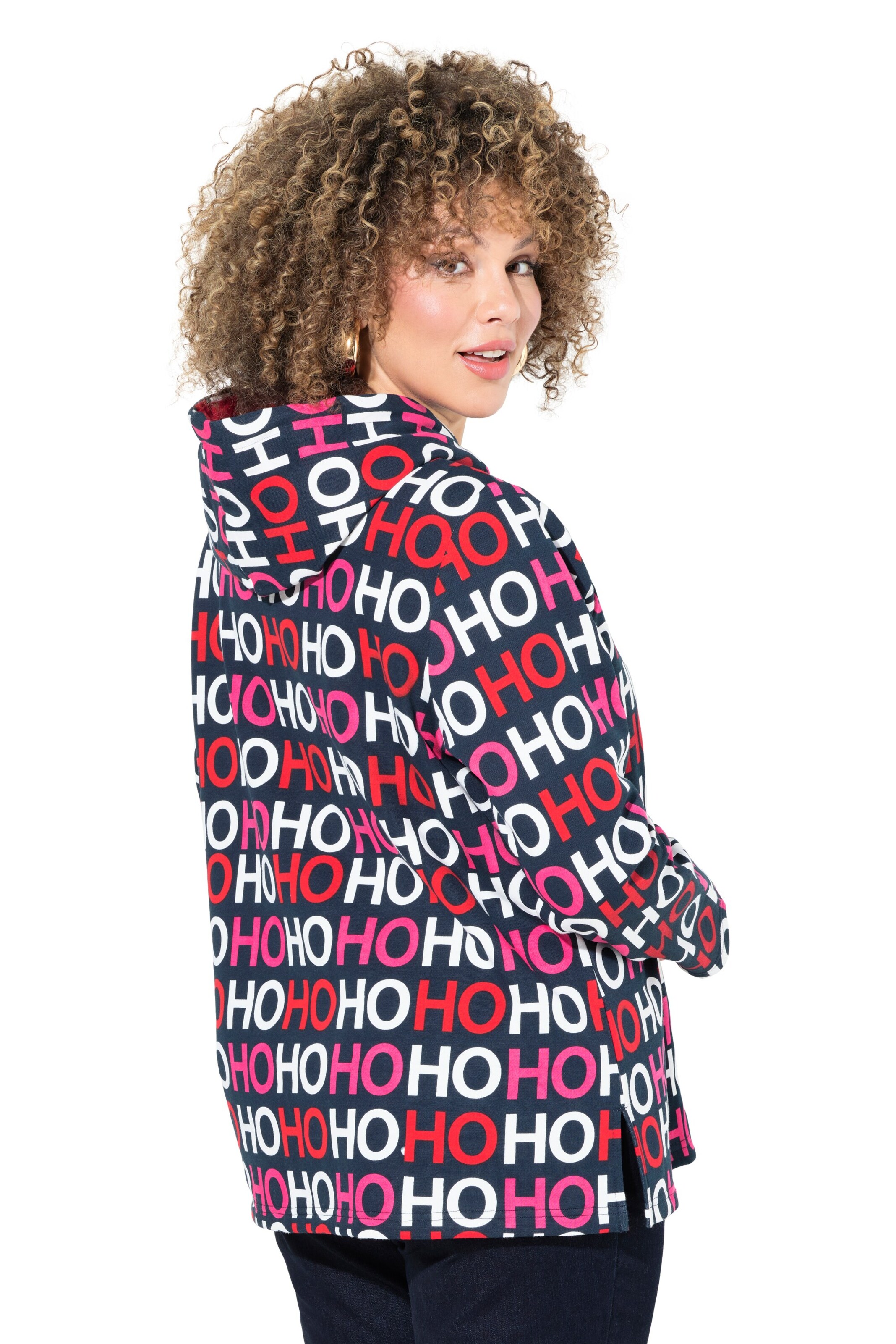 Ulla Popken Sweatshirt in Blauw