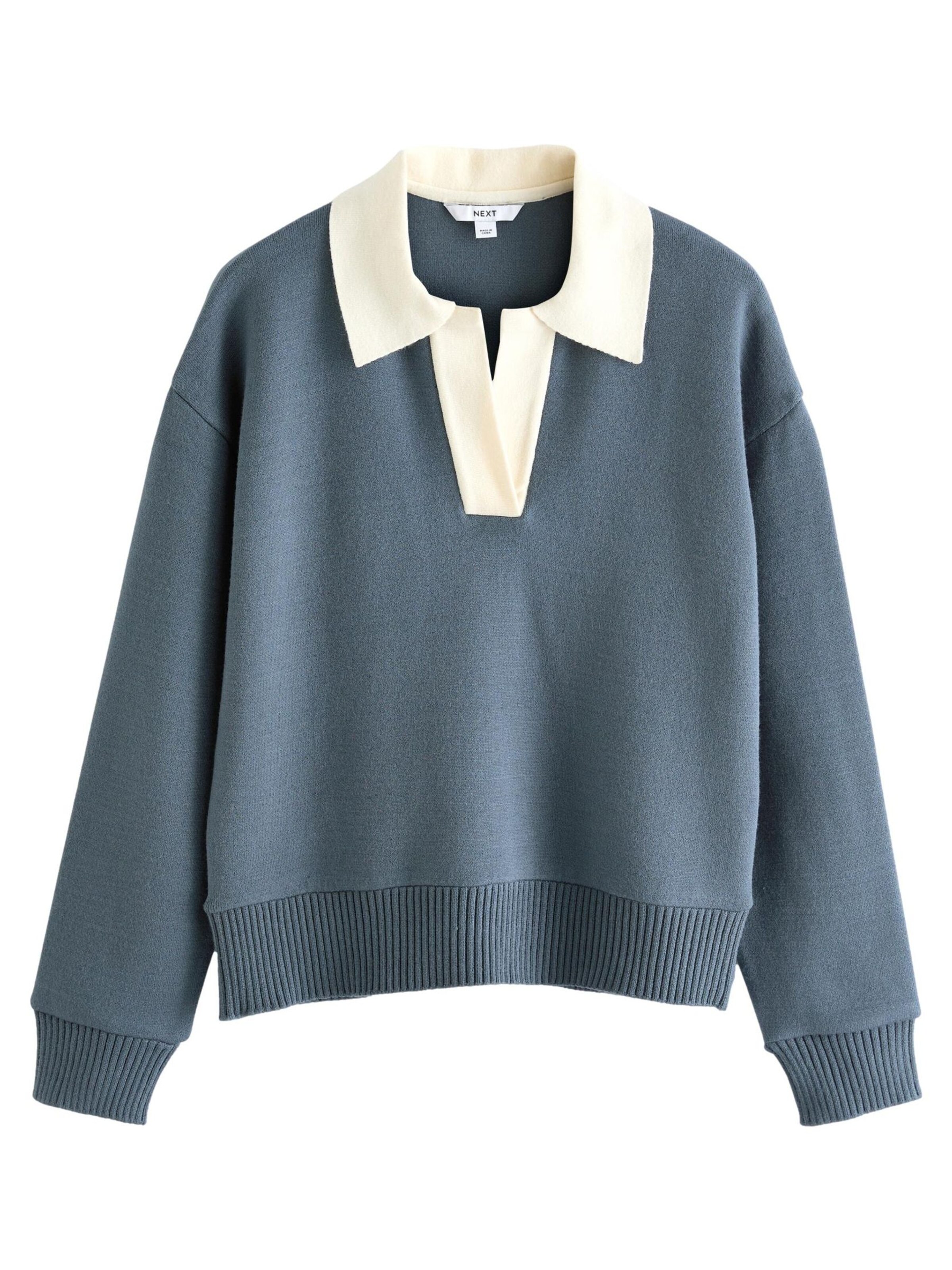 Next Svetr – modrá: přední strana