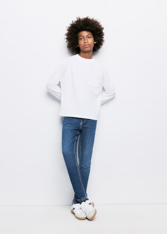 Skinny Jean MANGO KIDS en bleu : devant