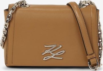 Sac à bandoulière Karl Lagerfeld en marron : devant