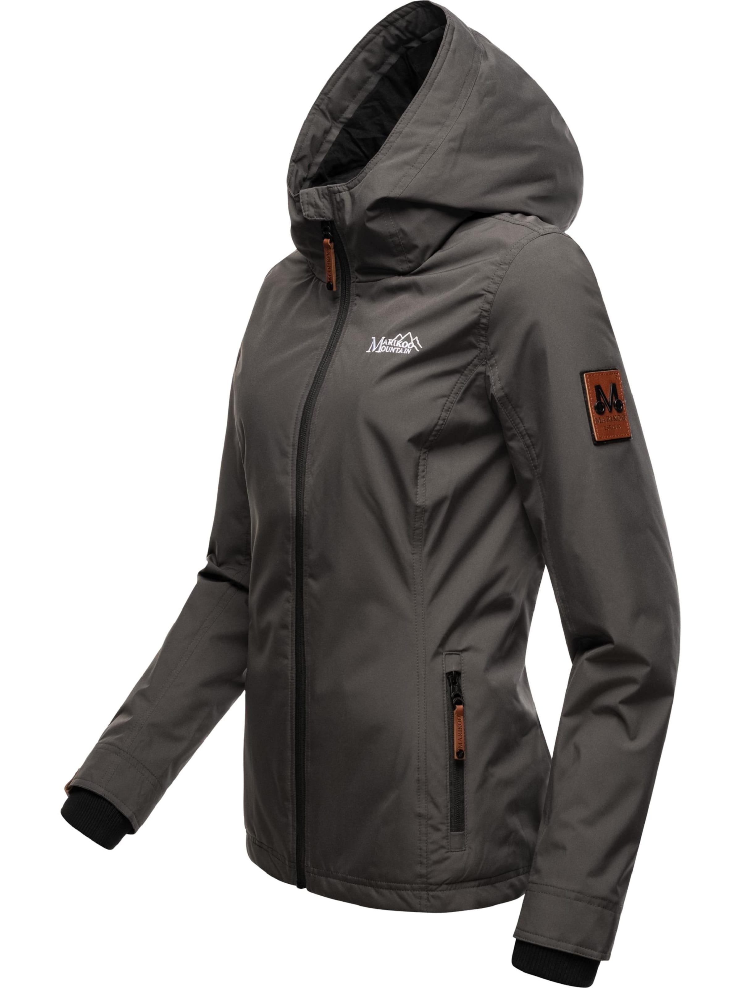 MARIKOO Prehodna jakna 'Brombeere' | siva barva