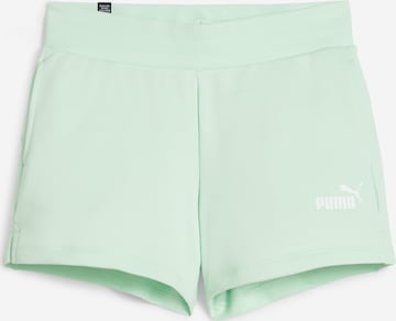 Regular Pantalon de sport 'ESS 4' PUMA en vert : devant