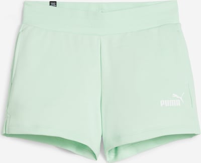 PUMA Sporta bikses 'ESS 4', krāsa - piparmētru / balts, Preces skats