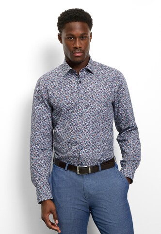 OLYMP Regular Fit Hemd in Blau: Vorderseite