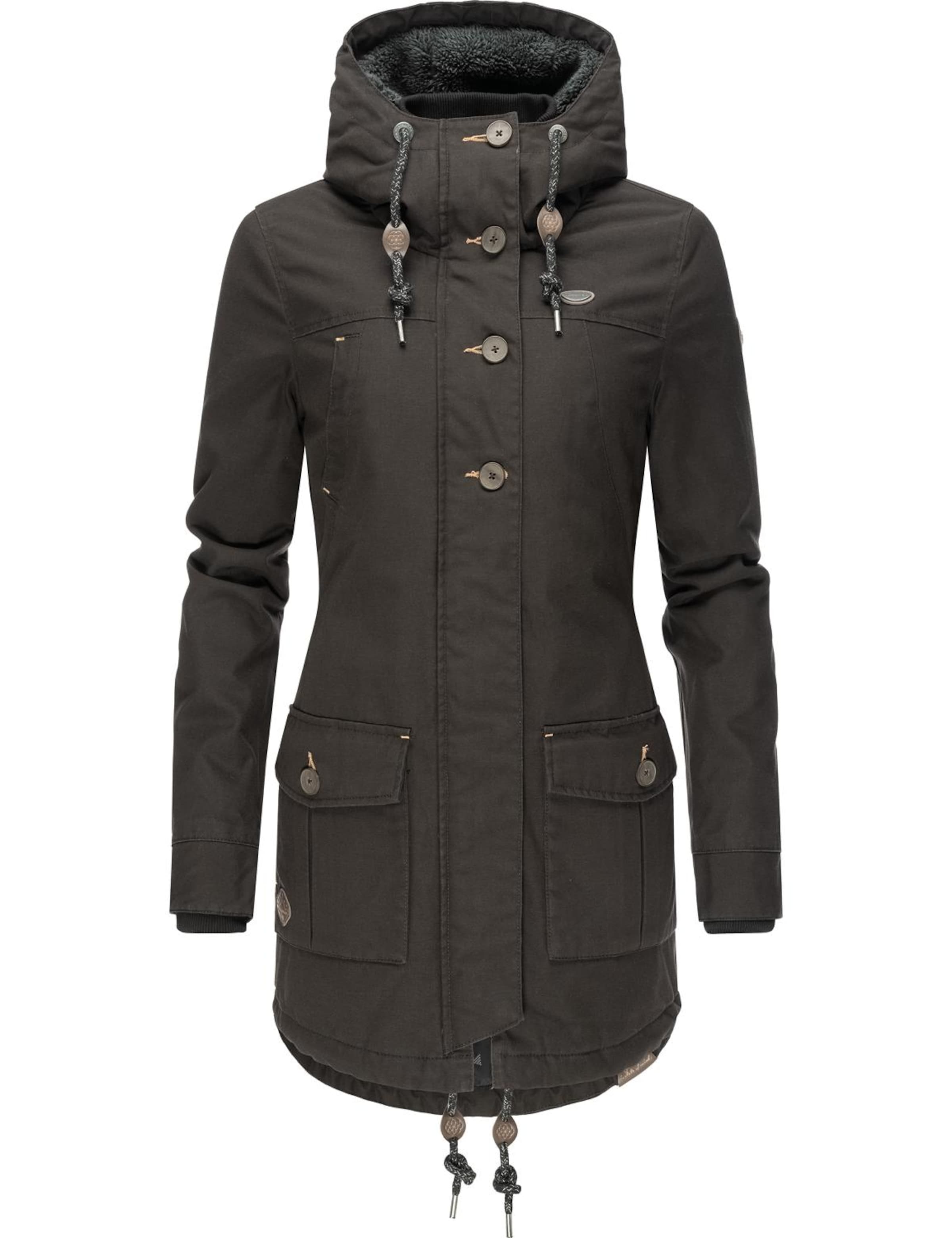 Ragwear Jacke 'Jane' in Schwarz: Vorderseite