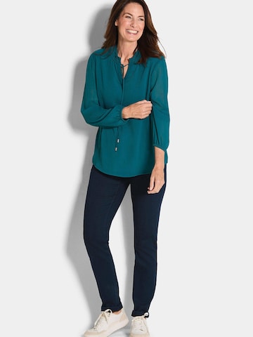 Goldner Bluse in Grün