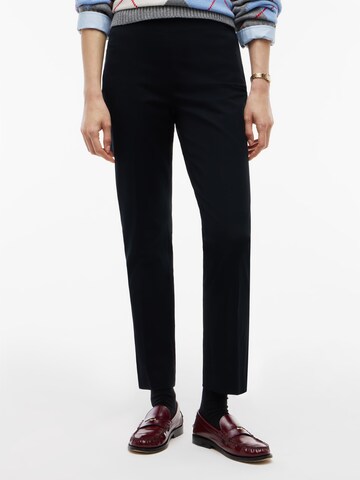 Coupe slim Pantalon TOMMY HILFIGER en noir : devant