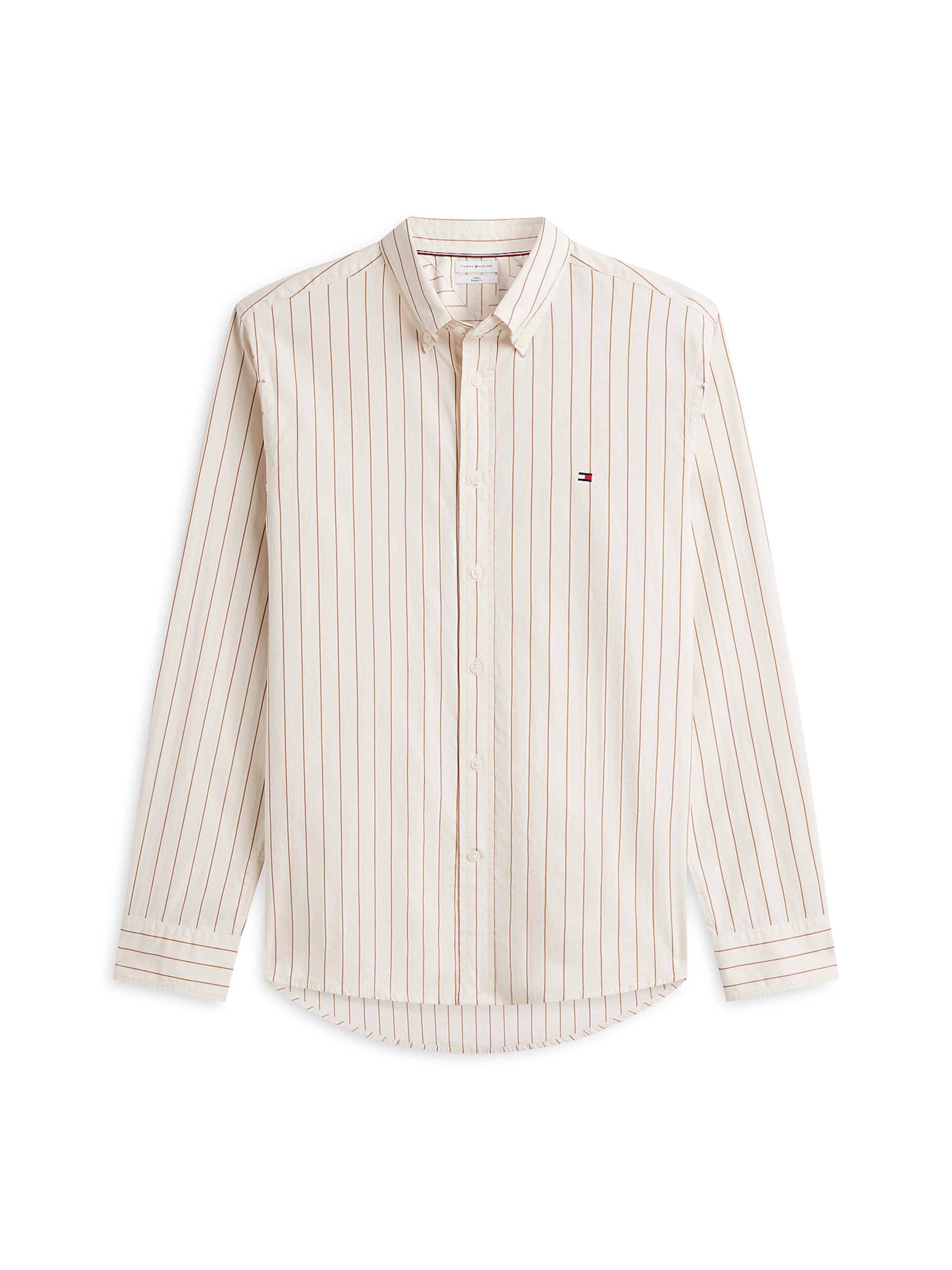 TOMMY HILFIGER Hemd 'Flex' in Beige: Vorderseite