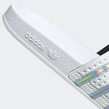 balta ADIDAS ORIGINALS Šlepetės 'Adilette'