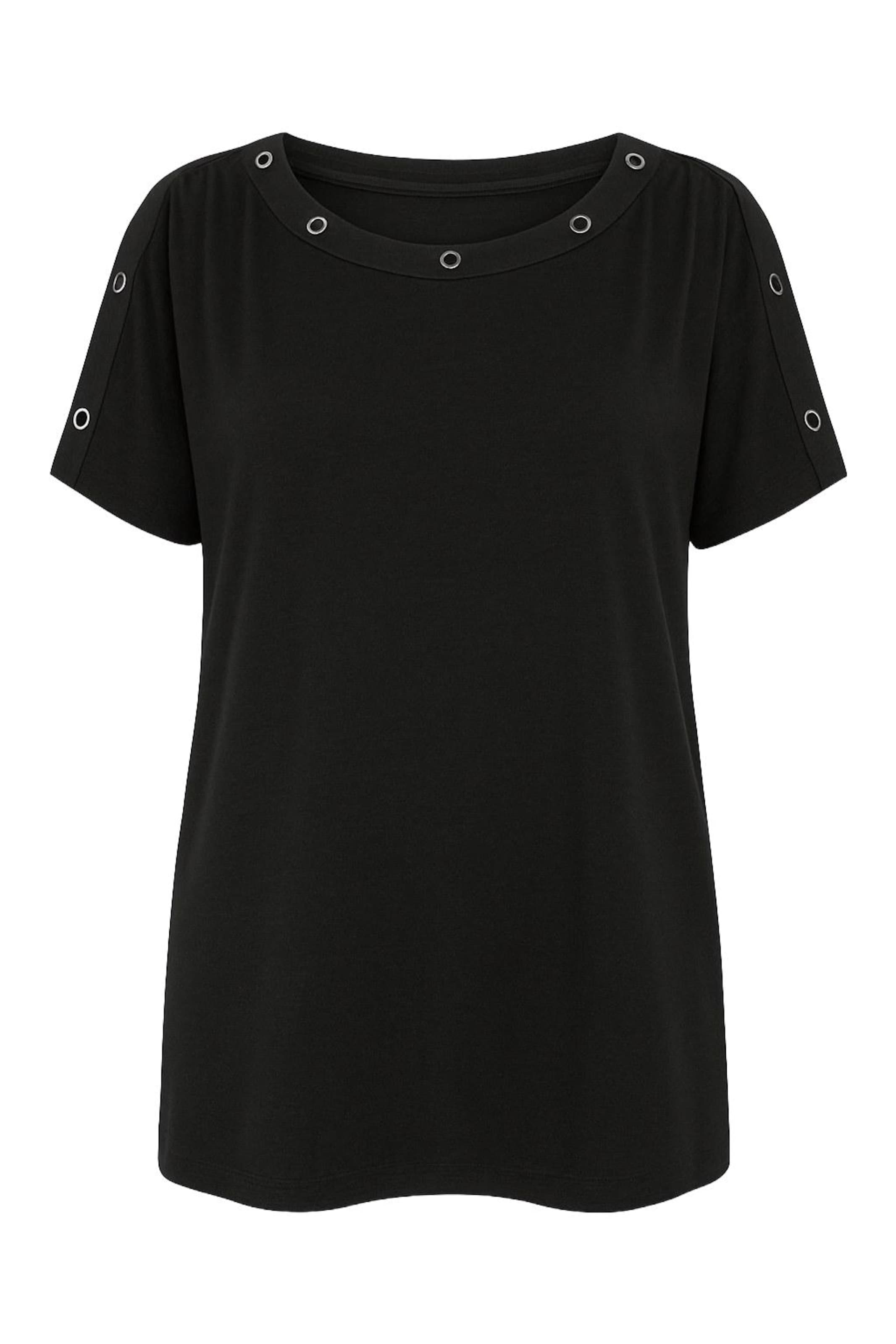 T-shirt Stil Diva en noir : devant