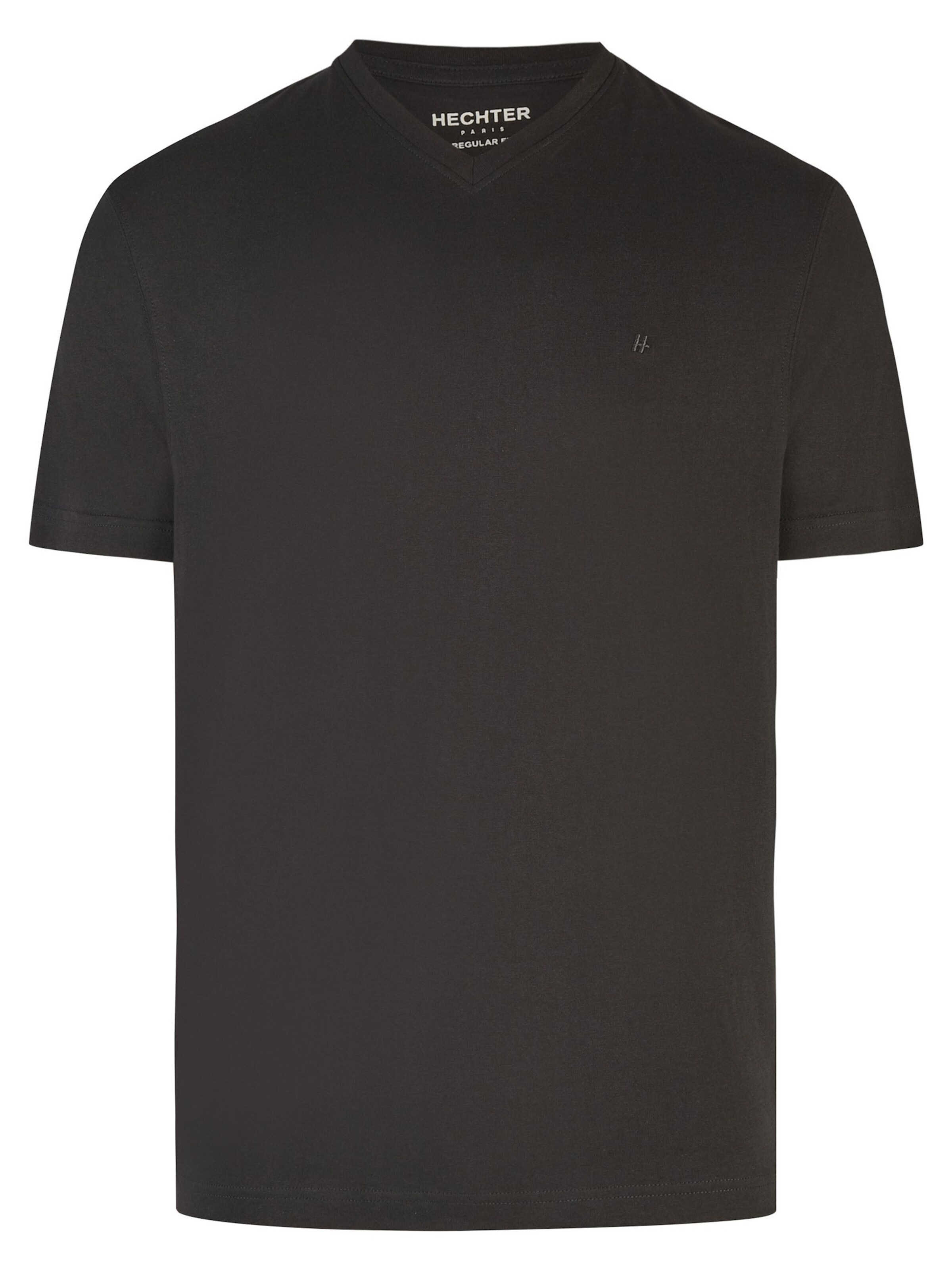 HECHTER PARIS Shirt in Black: front