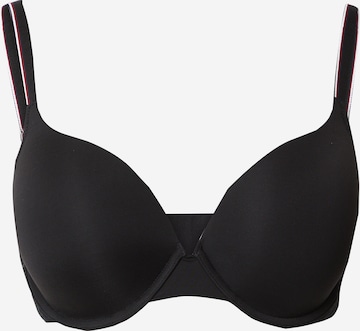 Tommy Hilfiger Underwear Push-up Melltartó - fekete: elől