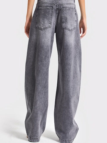 Loosefit Jean 'Straight Mid Rise Jeans' IT'S BASIC en gris