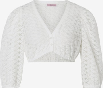 MARJO Klederdracht blouse 'GY-13-Andau' in Wit: voorkant