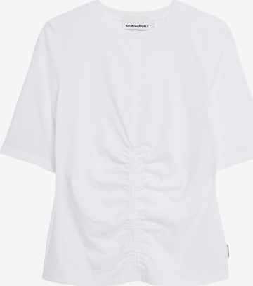T-shirt ARMEDANGELS en blanc : devant