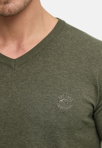 INDICODE JEANS Trui 'Tikks' in Groen