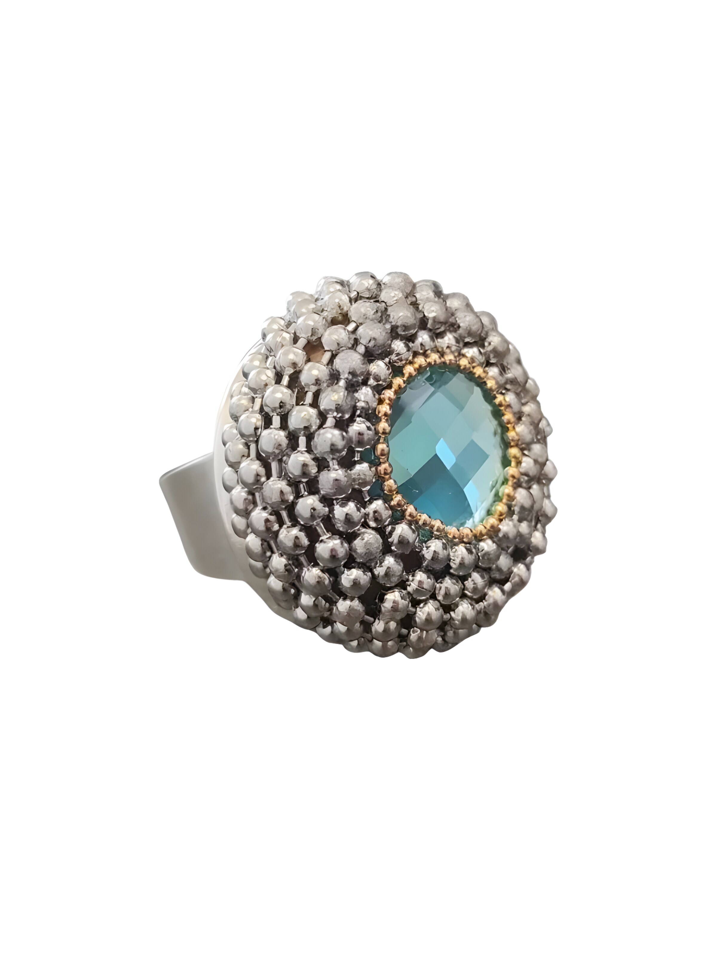 Bague 'Rebel' CLAUDIA DE ROSA JEWELRY en vert
