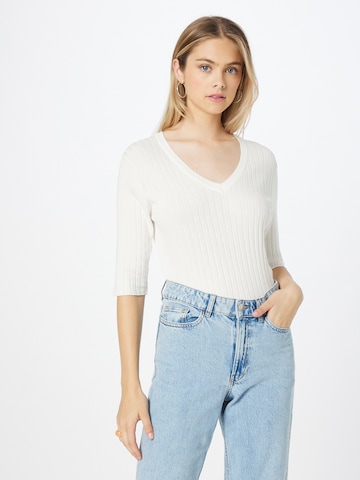 Pull-over 'Tana' Peppercorn en blanc : devant