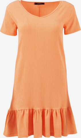 Robe LELA en orange : devant