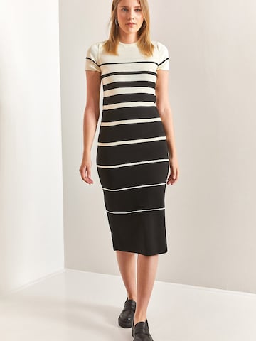 Bianco Lucci Úpletové šaty – černá