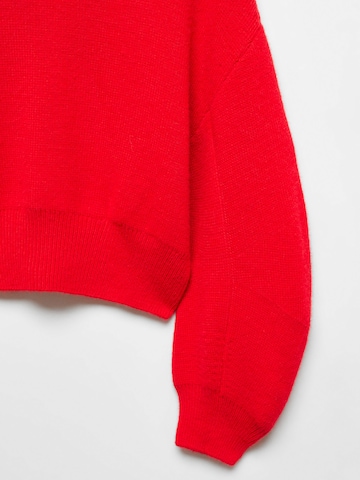 MANGO Sweater 'Car' in Red