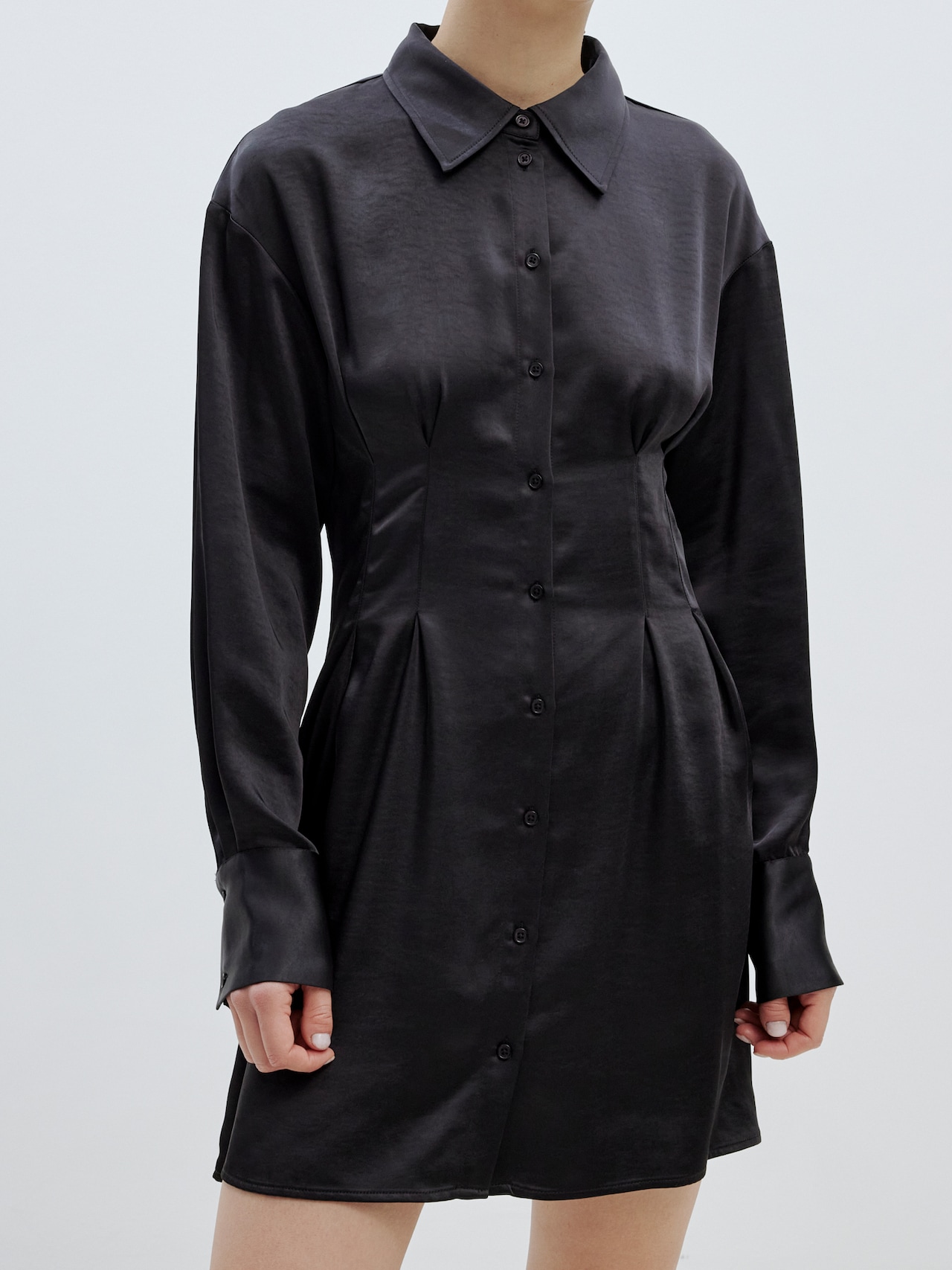 EDITED Producten Blousejurk 'Charleen' Zwart