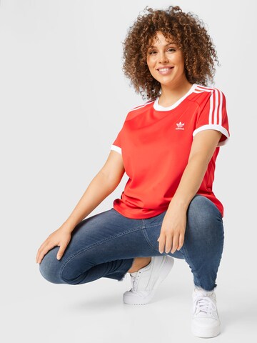ADIDAS ORIGINALS Shirt 'Adicolor Classics  3-Stripes ' in Red