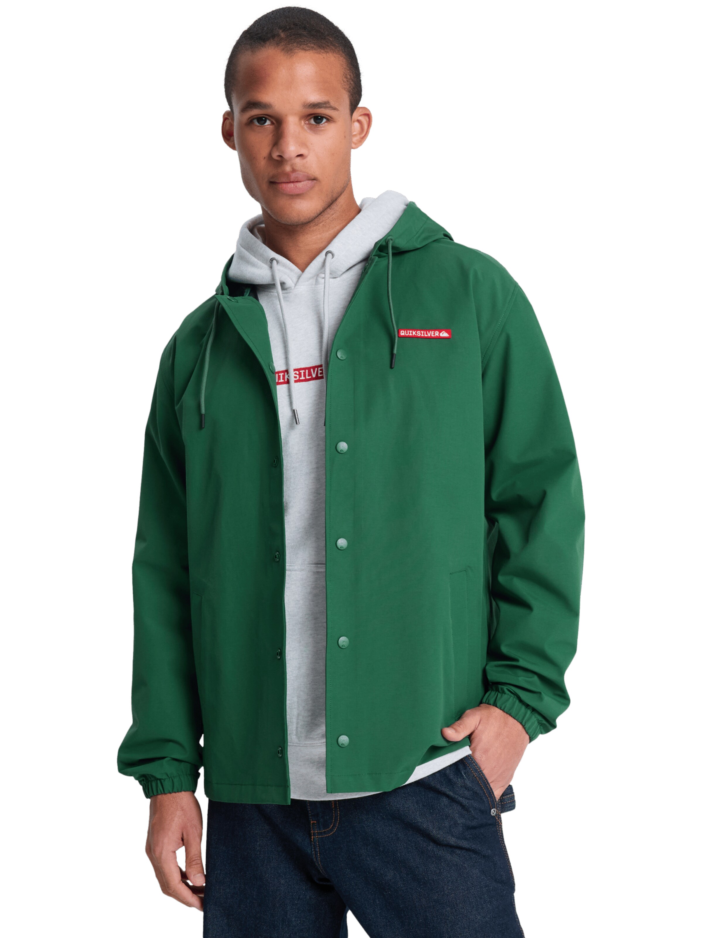 QUIKSILVER Between-Season Jacket in Green: front