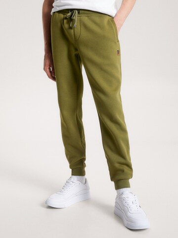 TOMMY HILFIGER Zúžený Kalhoty – zelená: přední strana