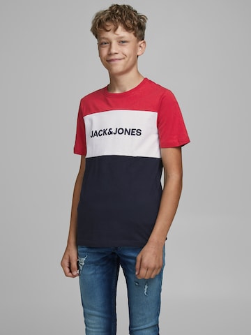 Jack & Jones Junior Majica | modra barva: sprednja stran