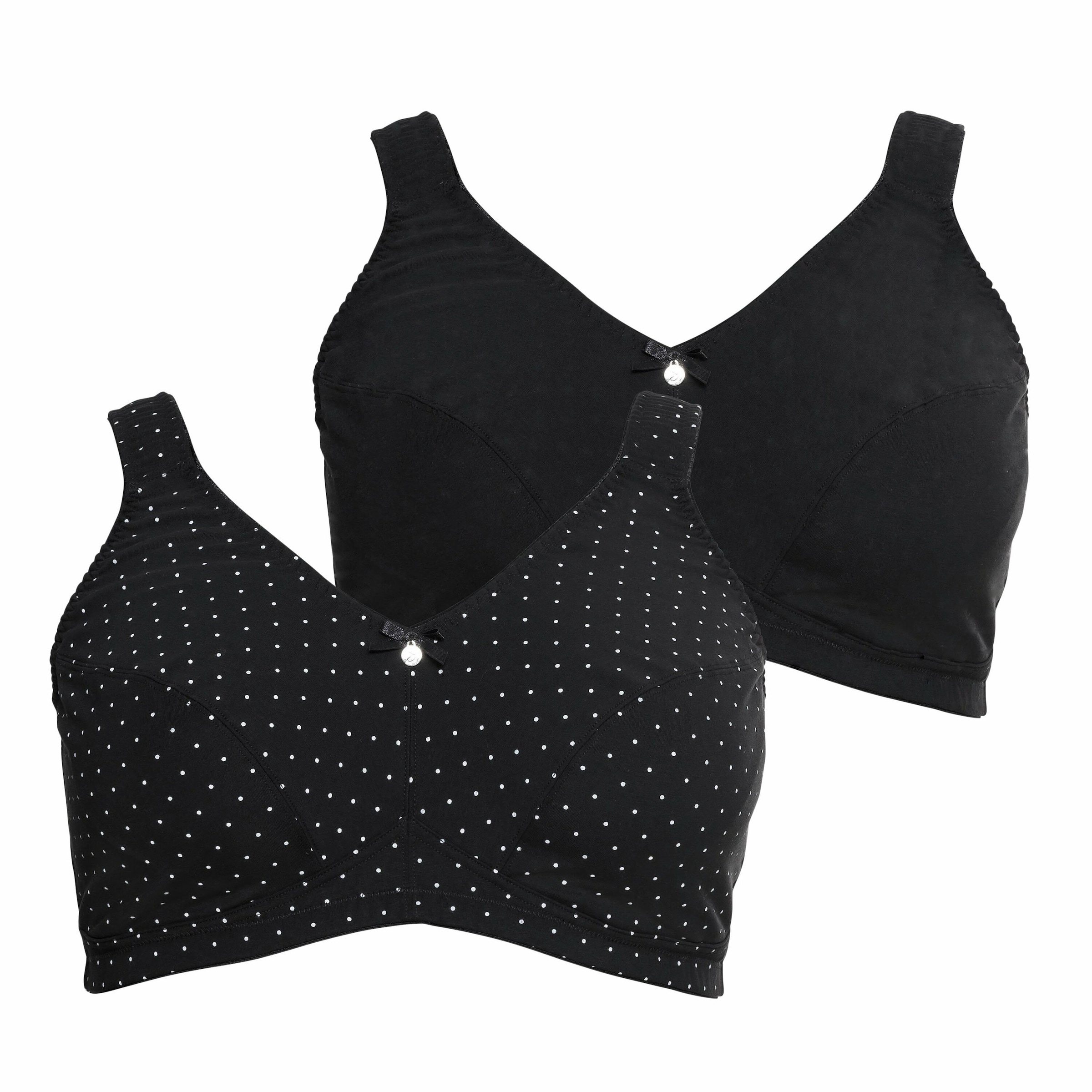 SHEEGO Zmenšujúca Zmenšujúca podprsenka - Čierna: predná strana