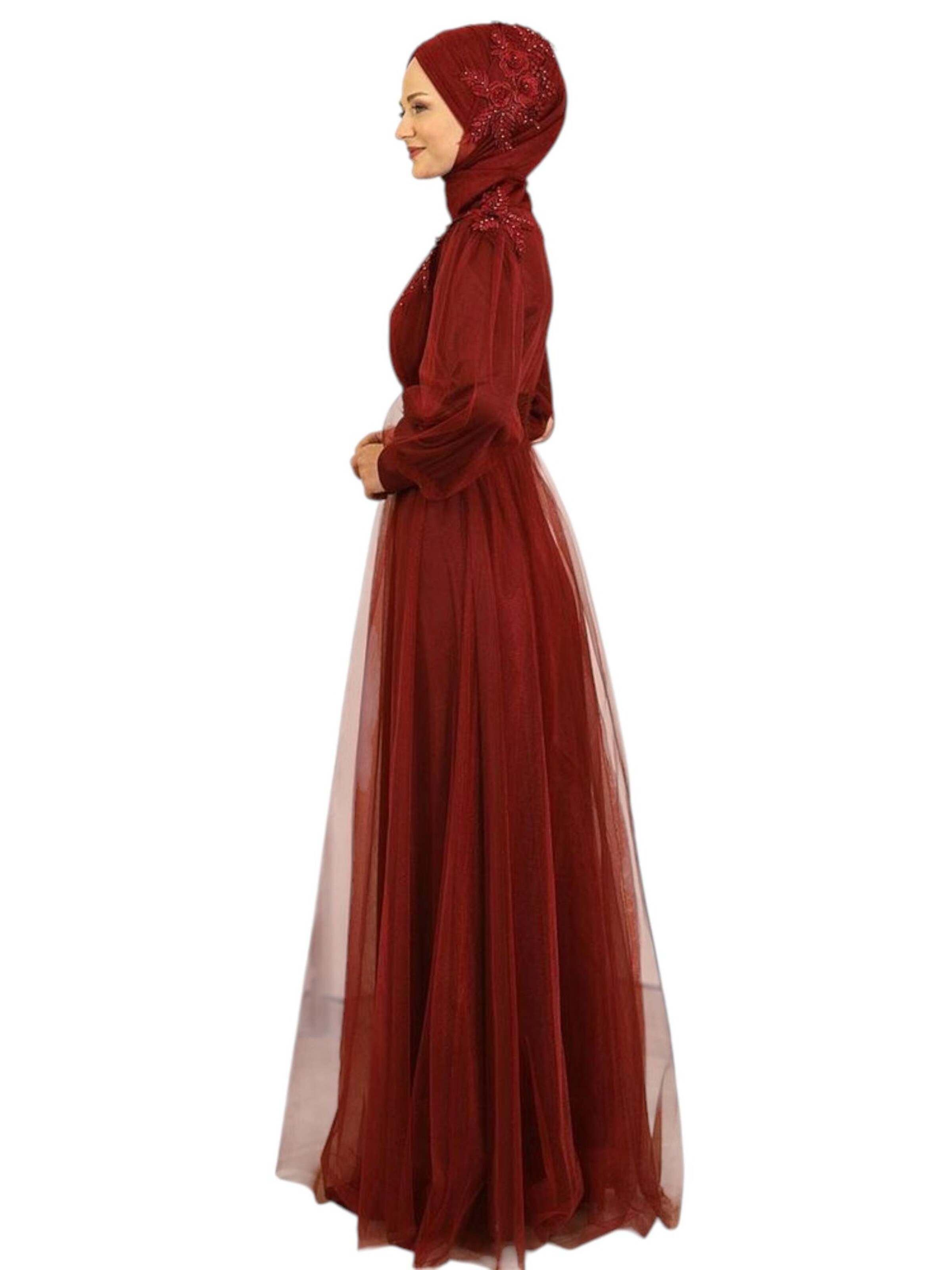 Robe de soirée 'MINEL' fashionshowcase en rouge