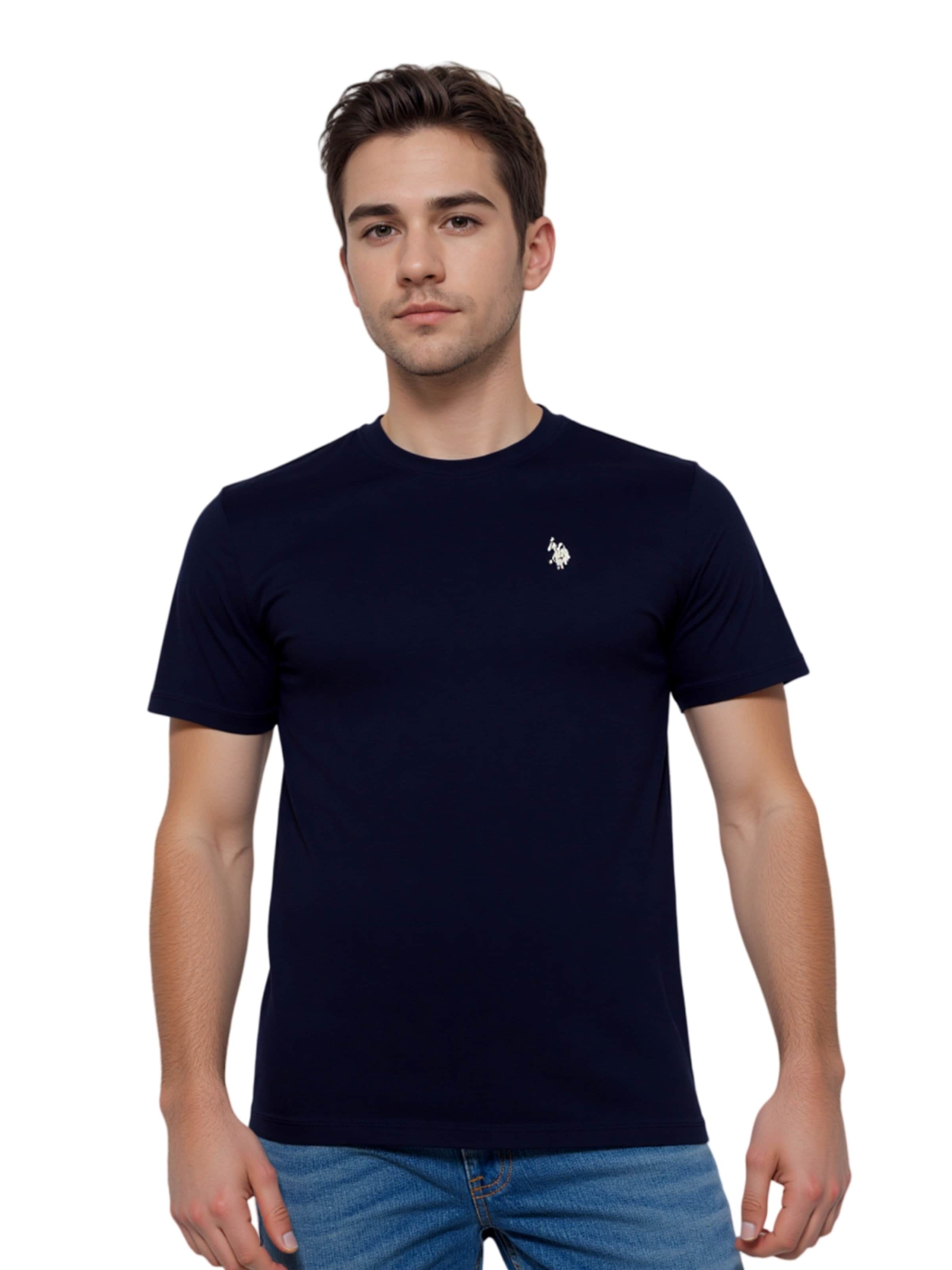 U.S. POLO ASSN. Shirt in Schwarz: Vorderseite