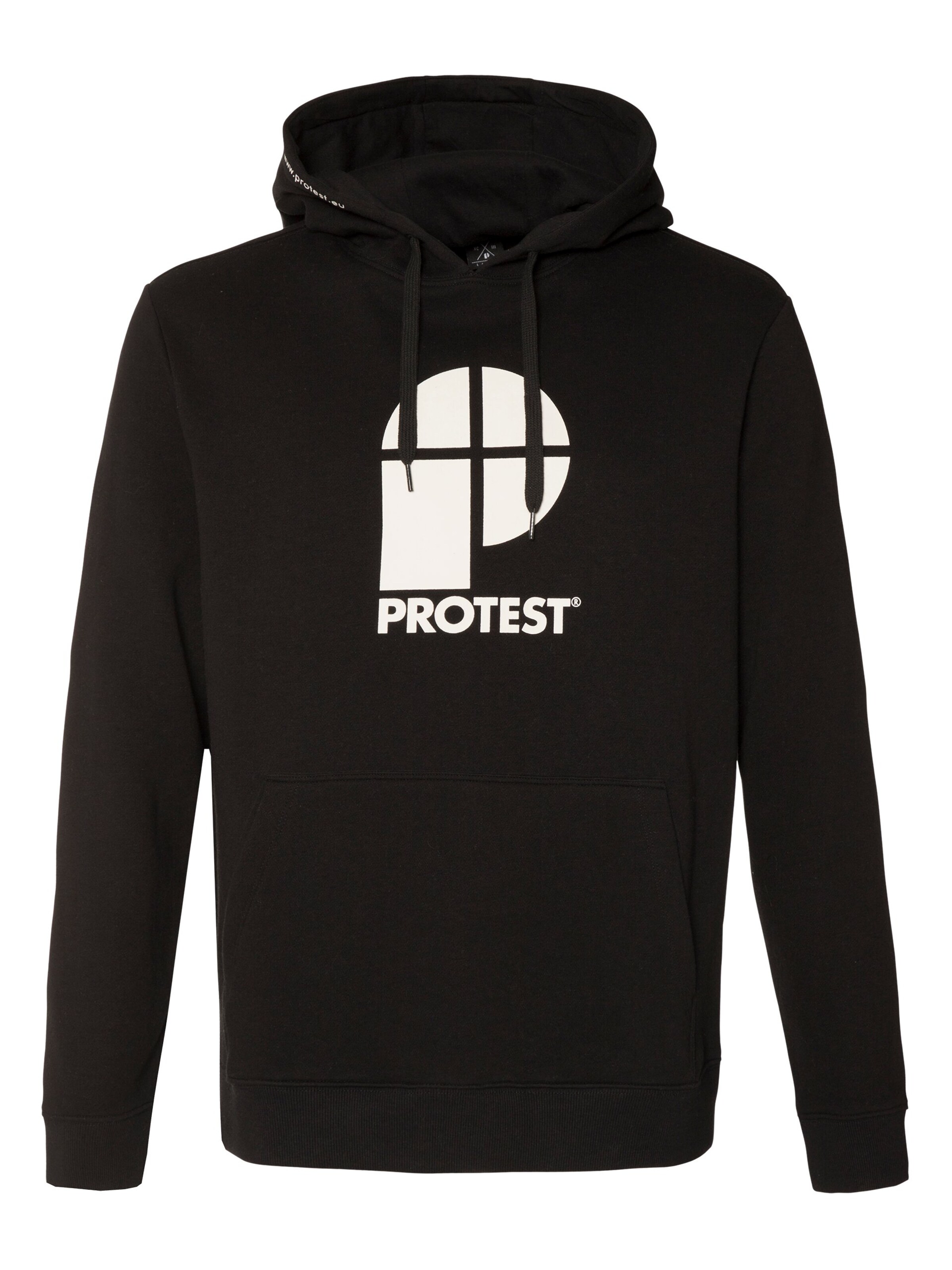 PROTEST Sweater 'CLASSIC LOGO HOODY' in Black: front
