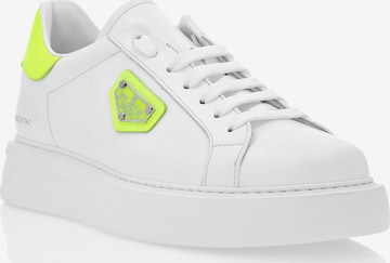 Philipp Plein Platform trainers 'Titan' in White: front