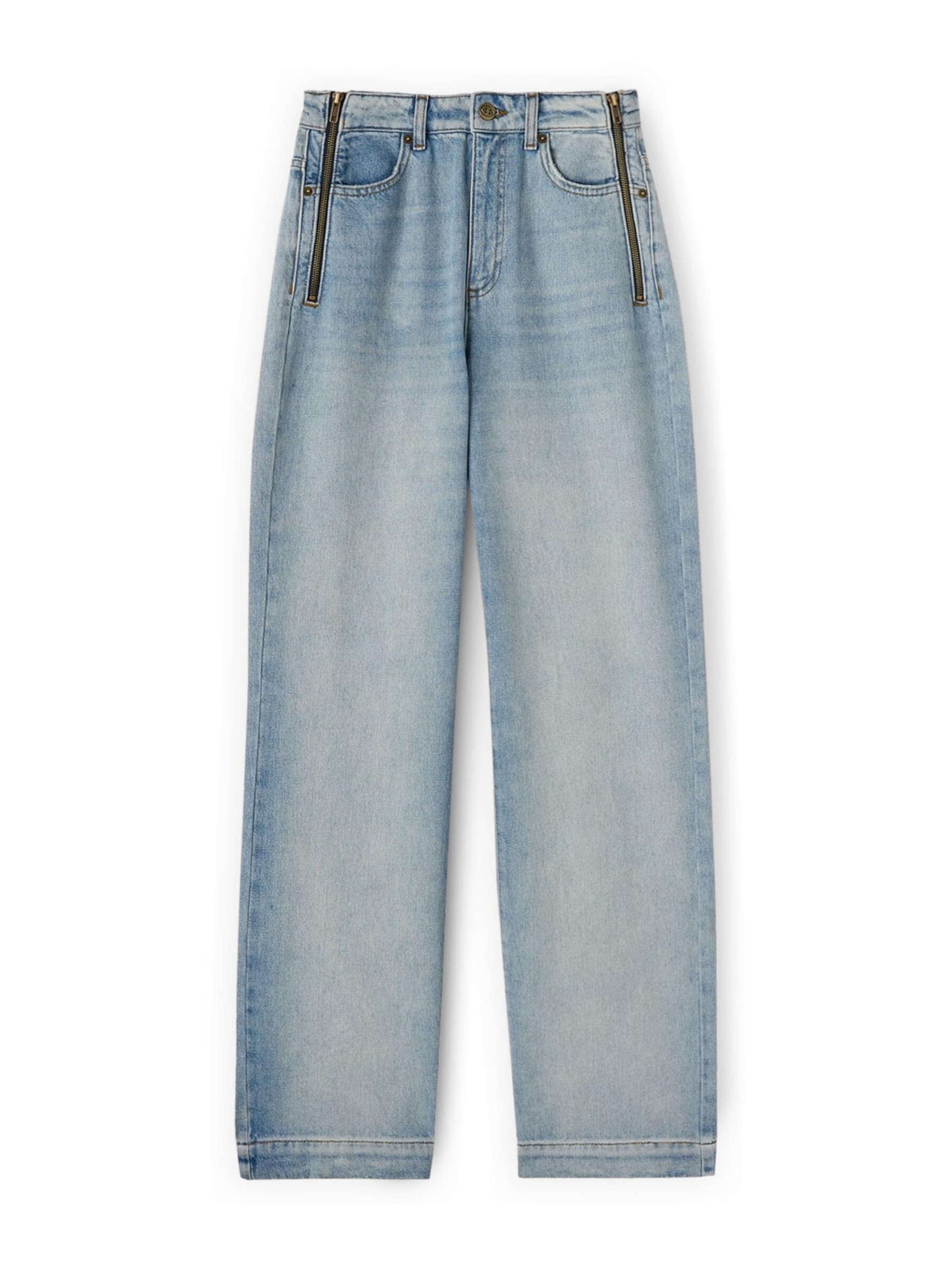 MOTIVI Wide leg Jeans in Blauw: voorkant