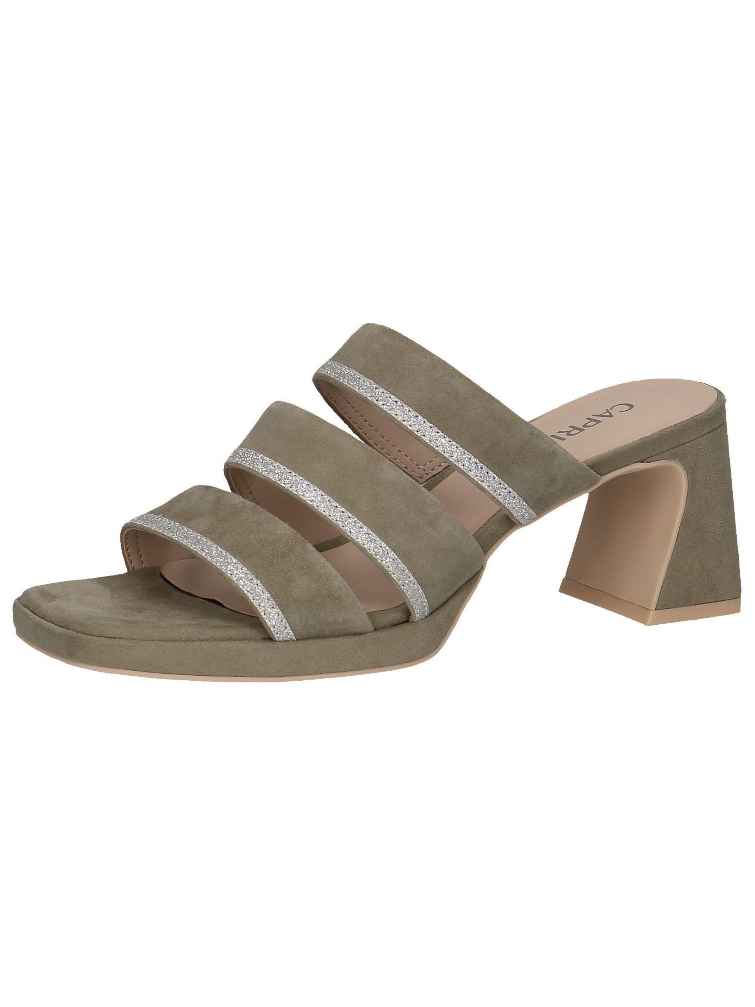 CAPRICE Pantolette in Grün: Vorderseite