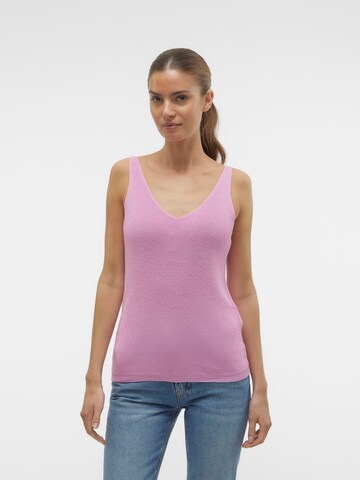 VERO MODA Gebreide top 'NEW LEX SUN' in Roze