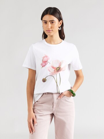 PIECES Tričko 'PCGURU' – bílá: přední strana